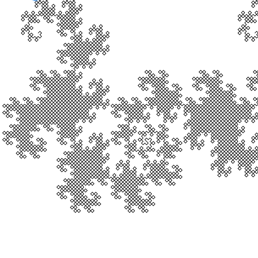 Dragon curve experiment