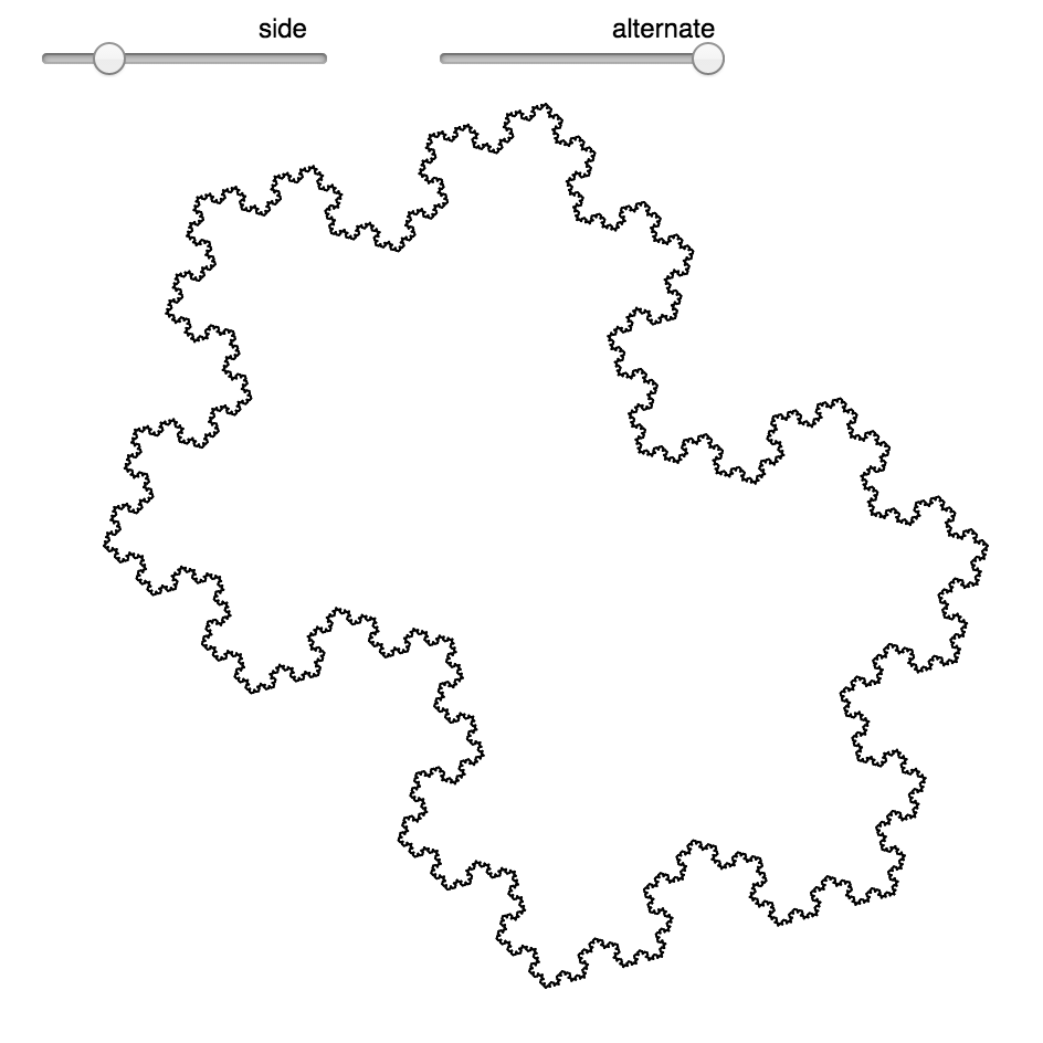 Koch snowflake experiment