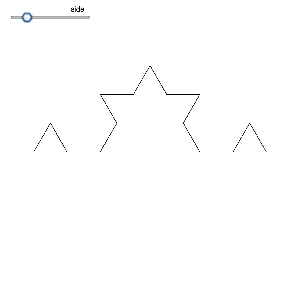 Koch curve experiment